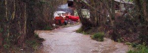 Hell Lane, North Chideock in Flood
