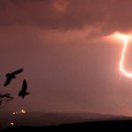 Lightning over Quarr