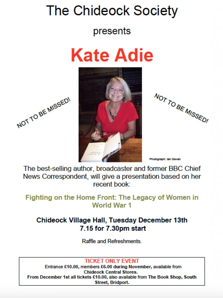 Kate Adie in Chideock 